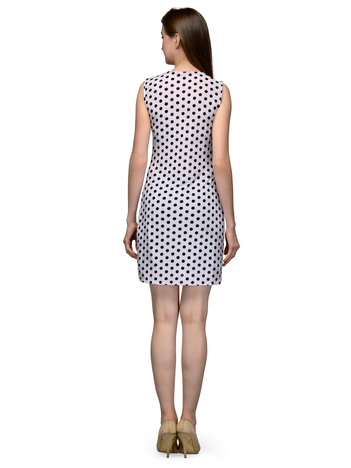 POLKA DOT FRONT SLIT REGULAR TOP