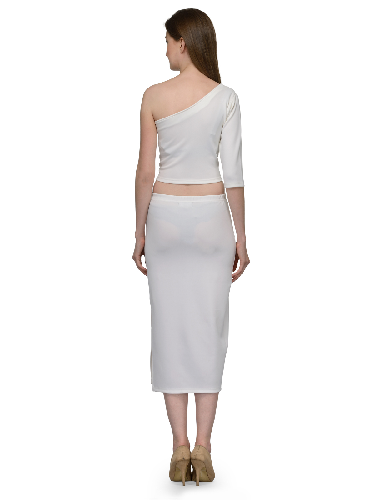 SINGLE SLEEVE CROP TOP